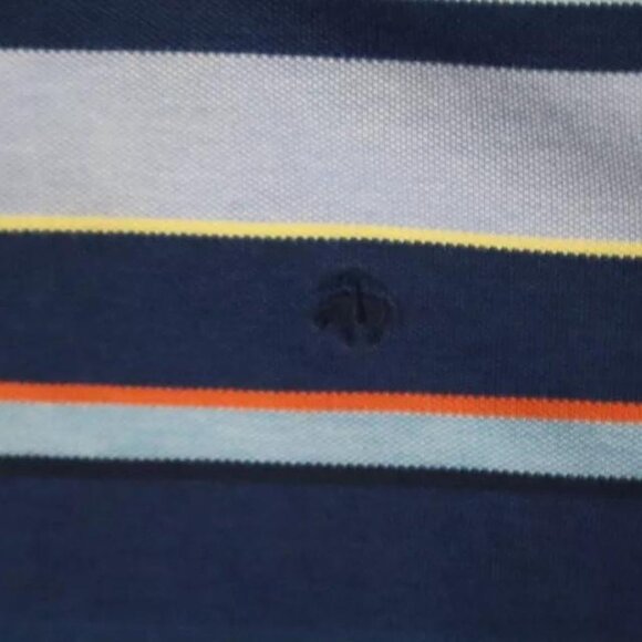 Brooks Brothers 346 Golf Polo Shirt Men's XXL Multicolor Horizontal Striped - Picture 2 of 7